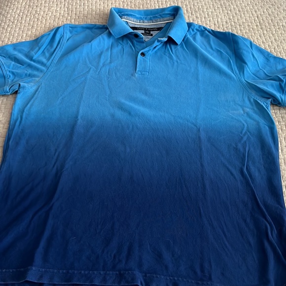 Men’s XL Tommy Hilfiger polo top. Ombré blue - Picture 5 of 5
